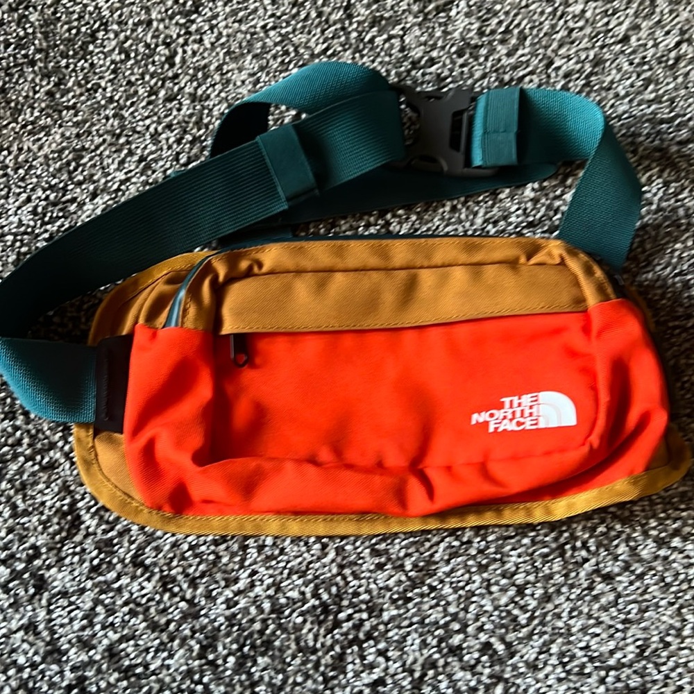 The North Face fanny pack.